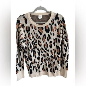 a new day Animal Print Crew Neck Sweater